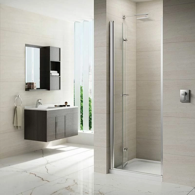 Merlyn 8 Series Frameless Hinged Bifold Shower Door 900mm - M87221 4 Merlyn 8 Series Frameless Hinged Bifold Shower Door 900mm - M87221 - Image 4