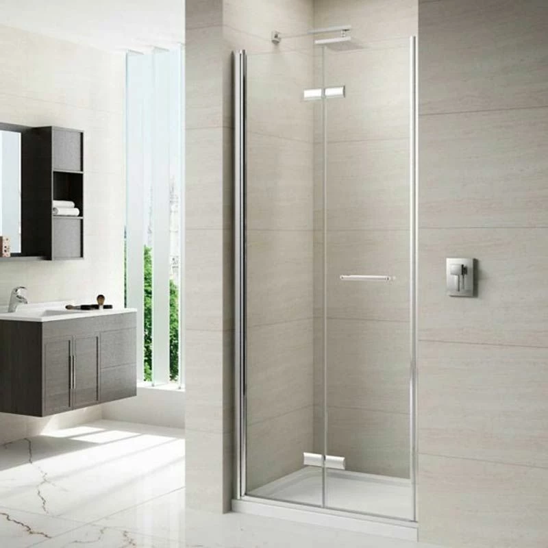 Merlyn 8 Series Frameless Hinged Bifold Shower Door 900mm - M87221 1 Merlyn 8 Series Frameless Hinged Bifold Shower Door 900mm - M87221