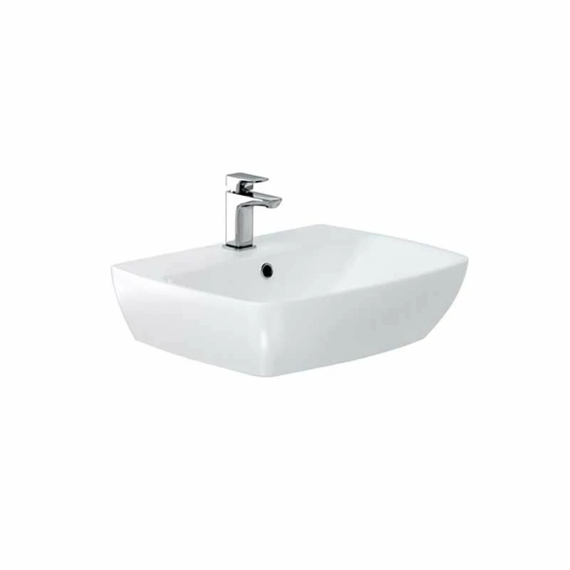 Britton My Home Basin 55cm One Tap Hole - White - MY55BSN1THW 1 Britton My Home Basin 55cm One Tap Hole - White - MY55BSN1THW