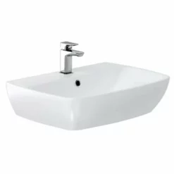 Britton My Home Basin 60cm One Tap Hole - White - MY60BSN1THW
