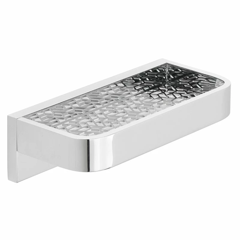 Vado Omika 200Mm Shelf With Geometric Insert - Chrome - OMI-185-20-C/P 1 Vado Omika 200Mm Shelf With Geometric Insert - Chrome - OMI-185-20-C/P
