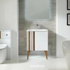 Calypso Novoli 600 Wall Hung Vanity Unit - Opal White - 4522 5 Calypso Novoli 600 Wall Hung Vanity Unit - Opal White - 4522 -IDEAL STANDARD Shop op lf 1