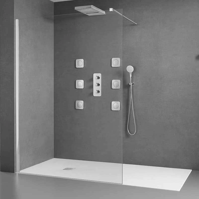 Roca Terran 1200 X 700 Superslim Stonex Shower Tray No Frame - Slate - P1014B02BC01200 3 Roca Terran 1200 X 700 Superslim Stonex Shower Tray No Frame - Slate - P1014B02BC01200 - Image 3