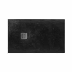 Roca Terran 1200 X 900 Superslim Stonex Shower Tray No Frame - Black - P1014B038401400