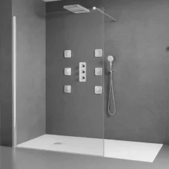 Roca Terran 1400 X 700 Superslim Stonex Shower Tray No Frame - Slate - P1015782BC01200 6 Roca Terran 1400 X 700 Superslim Stonex Shower Tray No Frame - Slate - P1015782BC01200 -IDEAL STANDARD Shop p 1 p1015782bc01200 2