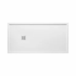 Roca Terran 1000 X 800 Superslim Stonex Shower Tray With Frame - White - P1023E832041100