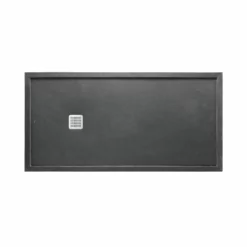 Roca Terran 1000 X 800 Superslim Stonex Shower Tray With Frame - Slate - P1023E832041200