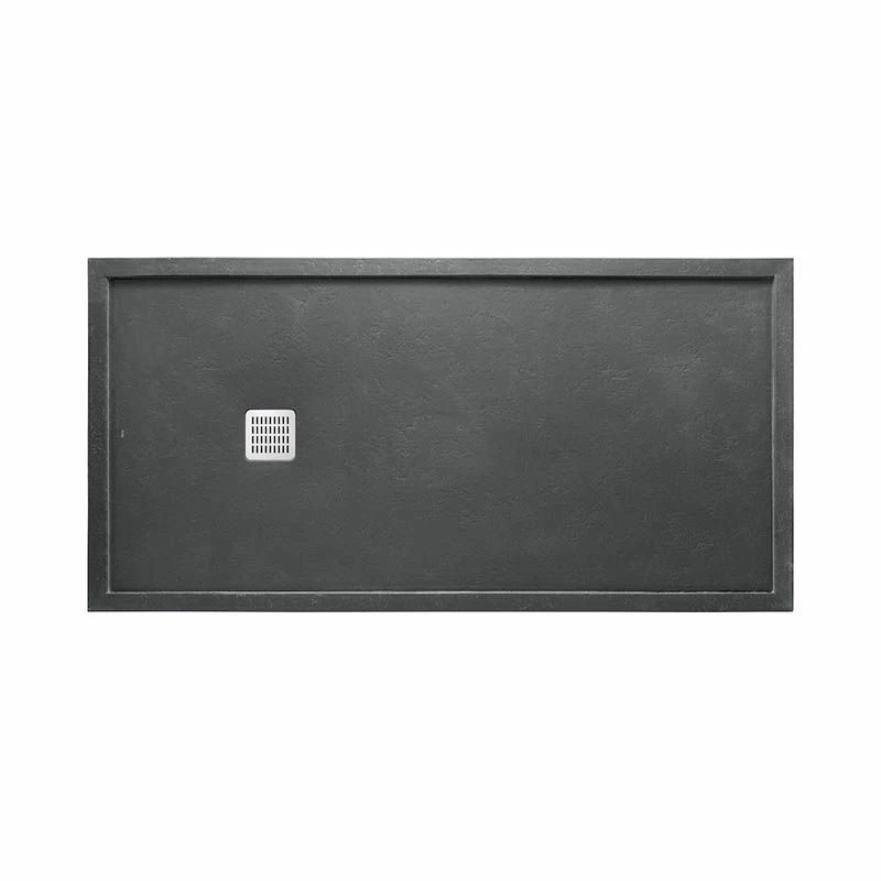 Roca Terran 1000 X 800 Superslim Stonex Shower Tray With Frame - Slate - P1023E832041200 1 Roca Terran 1000 X 800 Superslim Stonex Shower Tray With Frame - Slate - P1023E832041200