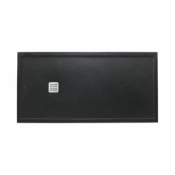 Roca Terran 1200 X 800 Superslim Stonex Shower Tray With Frame - Black - P1024B032041400