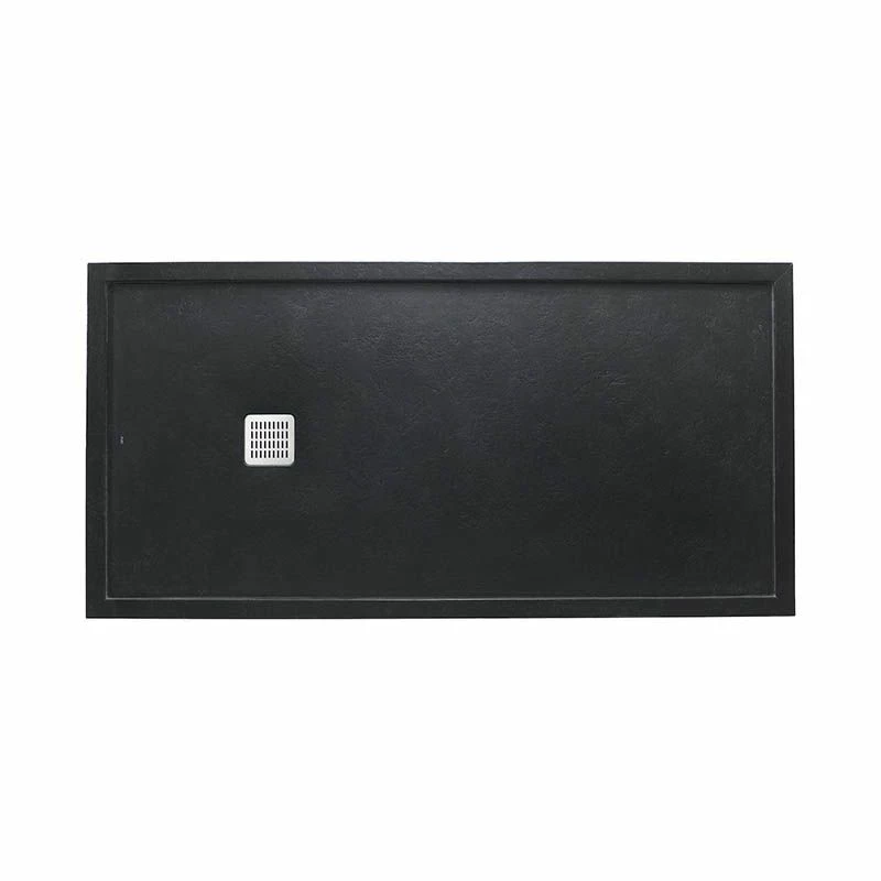 Roca Terran 1200 X 900 Superslim Stonex Shower Tray With Frame - Black - P1024B038441400 1 Roca Terran 1200 X 900 Superslim Stonex Shower Tray With Frame - Black - P1024B038441400