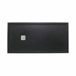 Roca Terran 1400 X 700 Superslim Stonex Shower Tray With Frame - Black - P1025782BC41400