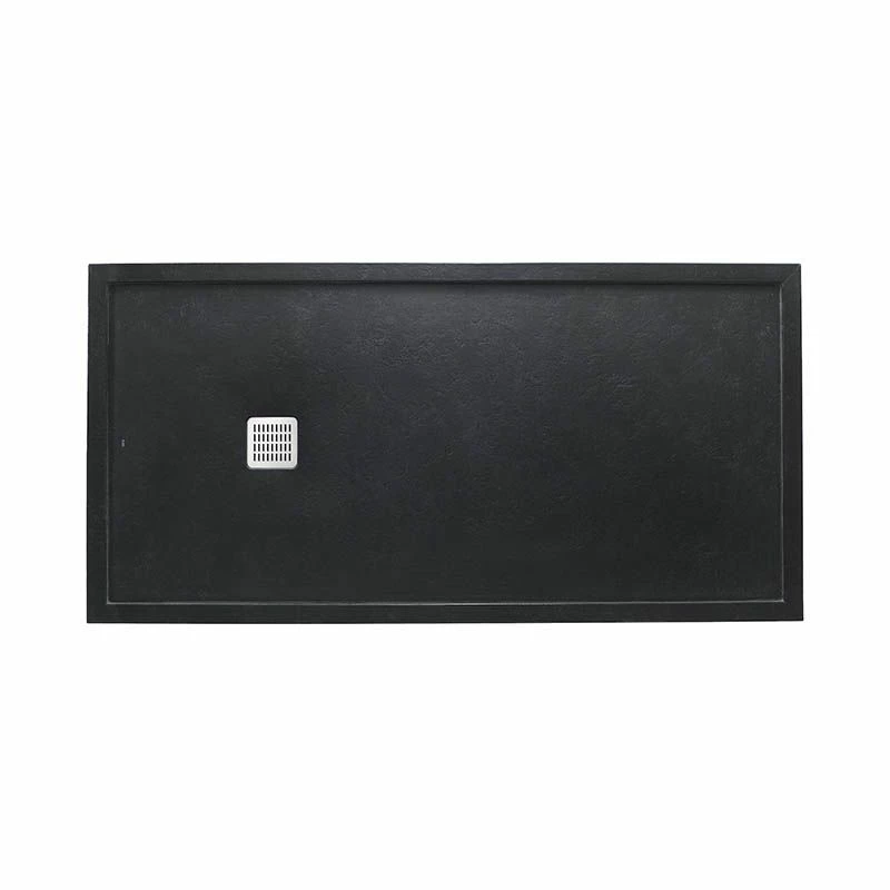 Roca Terran 1400 X 700 Superslim Stonex Shower Tray With Frame - Black - P1025782BC41400 1 Roca Terran 1400 X 700 Superslim Stonex Shower Tray With Frame - Black - P1025782BC41400