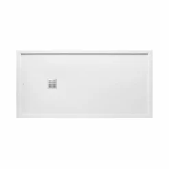 Roca Terran 1400 X 800 Superslim Stonex Shower Tray With Frame - White - P10257832041100
