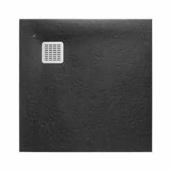Roca Terran 900 X 900 Superslim Stonex Shower Tray - Black - P10338438401400