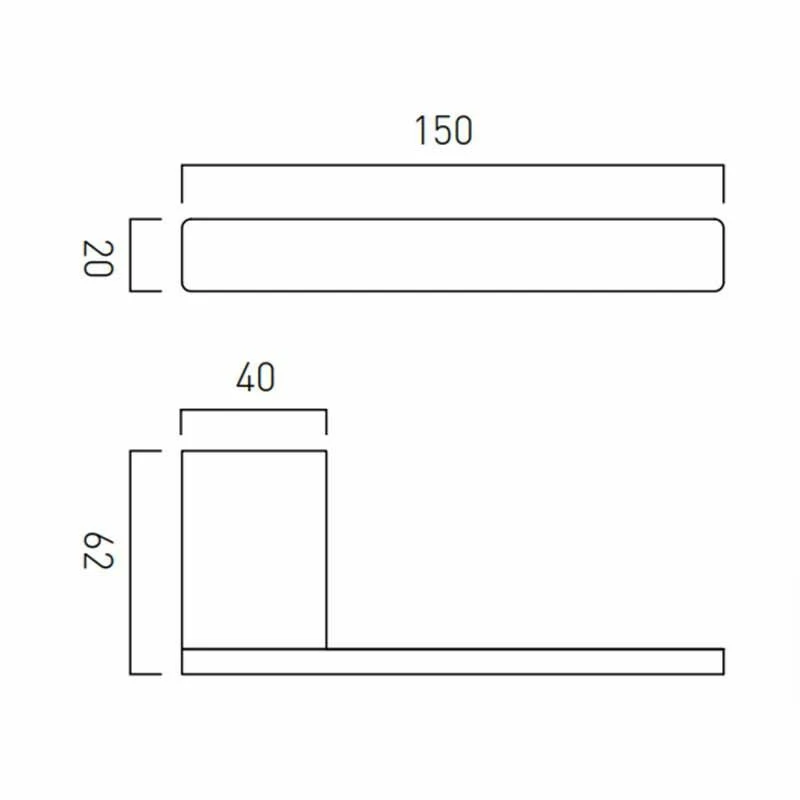 Vado Phase Paper Holder Wall Mounted - Chrome - PHA-180-C/P 2 Vado Phase Paper Holder Wall Mounted - Chrome - PHA-180-C/P - Image 2