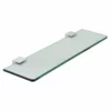 Vado Phase 18 Inch Frosted Glass Shelf 450mm - Chrome - PHA-185-C/P