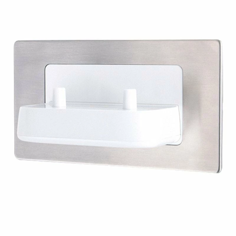 Proofvision Dual In-Wall Electric Toothrbursh Charger Frame - Brushed Stainless Steel - PV11BSFR 4 Proofvision Dual In-Wall Electric Toothrbursh Charger Frame - Brushed Stainless Steel - PV11BSFR - Image 4