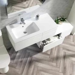 Calypso Adelfia 1000 Vanity Unit - Porcelain White - 7801.73