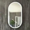 RAK Ceramics Art Oval 550 X 1000mm LED Mirror - Matt Black - RAKARTOVMB5002