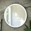 RAK Ceramics Art Round 800 X 800mm LED Illuminated Mirror - Brushed Nickel - RAKARTRNBN5002