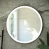 RAK Ceramics Art Round 600 X 600mm LED Illuminated Mirror - Brushed Nickel - RAKARTRNBN5001