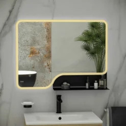 RAK Ceramics Ornate 600 X 800mm LED Illuminated Mirror - Brushed Gold - RAKORNBG5001