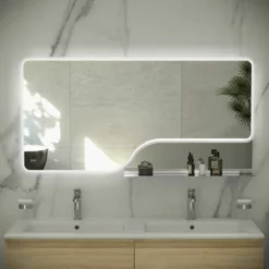 RAK Ceramics Ornate 600 X 1200mm LED Illuminated Mirror - Chrome - RAKORNCP5003