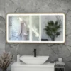RAK Ceramics Picture Soft 600 X 1200mm LED Mirror - Brushed Gold - RAKPICSFBG5004