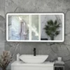 RAK Ceramics Picture Soft 600 X 1200mm LED Mirror - Brushed Nickel - RAKPICSFBN5004