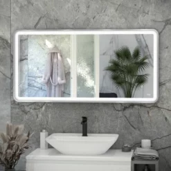RAK Ceramics Picture Soft 600 X 1200mm LED Mirror - Chrome - RAKPICSFCP5004
