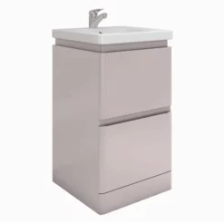 RAK Ceramics Resort Floor Standing 500mm Basin Unit - Mushroom - RAKRSTFSU50602
