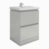 RAK Ceramics Resort Floor Standing 650mm Basin Unit - Grey - RAKRSTFSU65603
