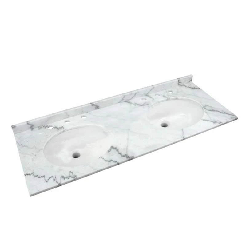 RAK Ceramics Washington 1200mm Marble Countertop & Drop In Basin - 3 Tap Holes - Black - RAKWCM120W3 1 RAK Ceramics Washington 1200mm Marble Countertop & Drop In Basin - 3 Tap Holes - Black - RAKWCM120W3
