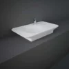 RAK Ceramics Valet 92cm Countertop Right Ledge Basin 1 Tap Hole - Matt White - VALWB09201500A