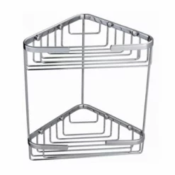 RAK Ceramics Double Corner Basket Wall Mounted - Chrome - RAKBSK001
