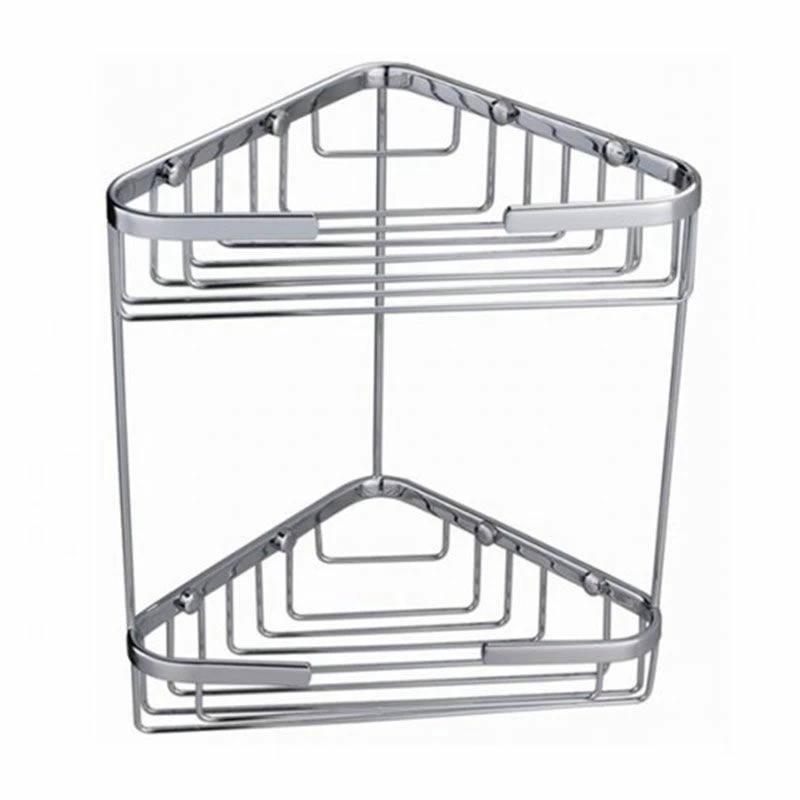 RAK Ceramics Double Corner Basket Wall Mounted - Chrome - RAKBSK001 1 RAK Ceramics Double Corner Basket Wall Mounted - Chrome - RAKBSK001