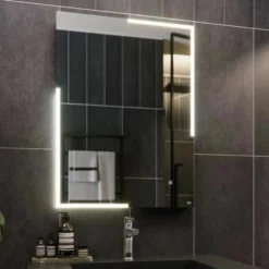 RAK Ceramics Citrine LED Illuminated Portrait Mirror With Switch And Demister Pad 800x600mm - RAKCIT5001 -IDEAL STANDARD Shop r a rakcit5001 2