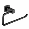 RAK Ceramics Cubis Modern Towel Ring Wide - Black - RAKCUB9902B