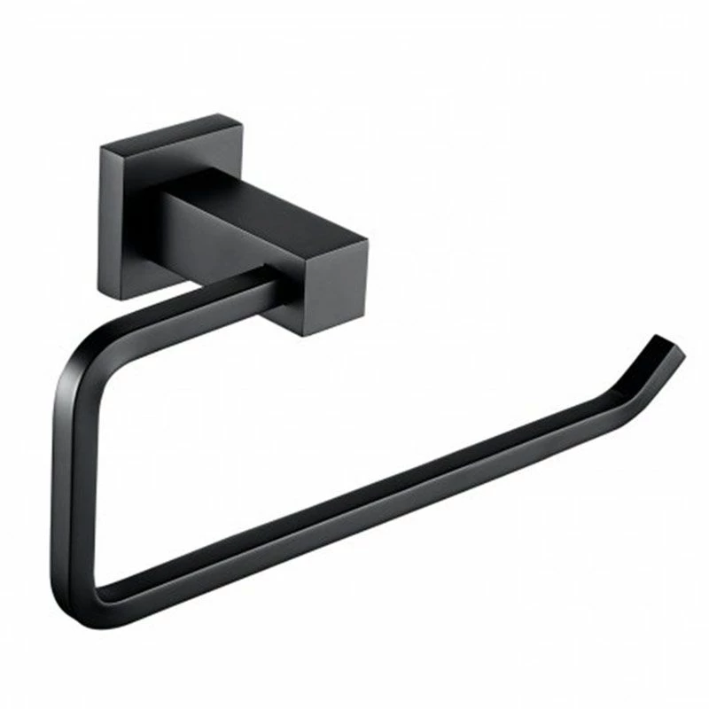 RAK Ceramics Cubis Modern Towel Ring Wide - Black - RAKCUB9902B 1 RAK Ceramics Cubis Modern Towel Ring Wide - Black - RAKCUB9902B