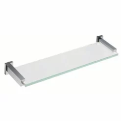 RAK Ceramics Cubis Glass Shelf Wide - Chrome - RAKCUB9913