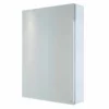 RAK Ceramics Gemini Alluminium Single Door Mirrored Cabinet With Adjustable Shelves 700x500mm - RAKGEM5001