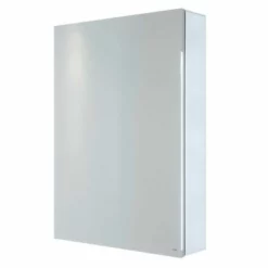 RAK Ceramics Gemini Alluminium Single Door Mirrored Cabinet With Adjustable Shelves 700x500mm - RAKGEM5001