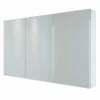 RAK Ceramics Gemini Alluminium Triple Door Mirrored Cabinet With Adjustable Shelves 700x1200mm - RAKGEM5003