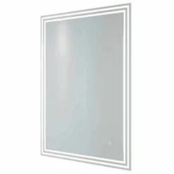 RAK Ceramics Hermes LED Illuminated Portrait Mirror With Demister 800x600mm - RAKHER5001
