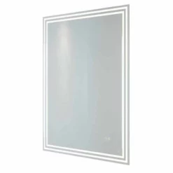 RAK Ceramics Hermes LED Illuminated Portrait Bluetooth Mirror With Demister 800x600mm - RAKHER5002