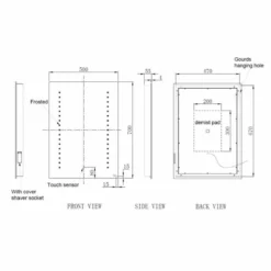 RAK Ceramics Hestia LED Illuminated Portrait Mirror With Demister 700x500mm - RAKHES5001 5 RAK Ceramics Hestia LED Illuminated Portrait Mirror With Demister 700x500mm - RAKHES5001 -IDEAL STANDARD Shop r a rakhes5001 2
