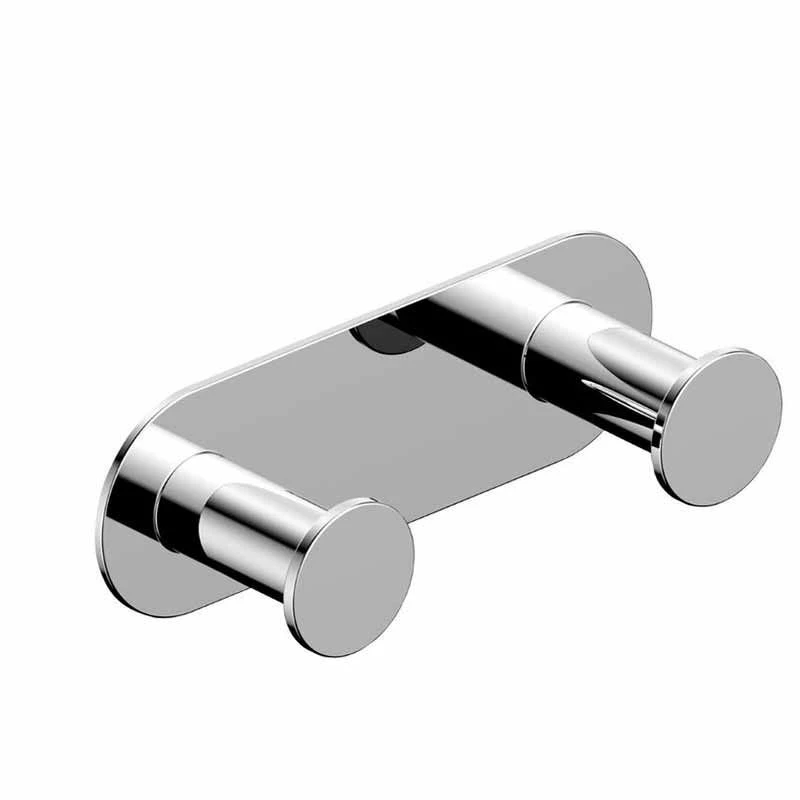 RAK Ceramics Petit Round Double Robe Hook - Chrome - RAKPER9909-2C 1 RAK Ceramics Petit Round Double Robe Hook - Chrome - RAKPER9909-2C