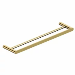 RAK Ceramics Petit Round 450mm Double Towel Bar - Brushed Gold - RAKPER9912-45G