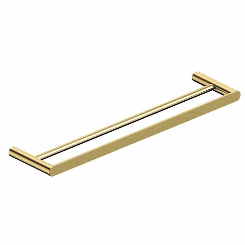 RAK Ceramics Petit Round 450mm Double Towel Bar - Brushed Gold - RAKPER9912-45G 1 RAK Ceramics Petit Round 450mm Double Towel Bar - Brushed Gold - RAKPER9912-45G