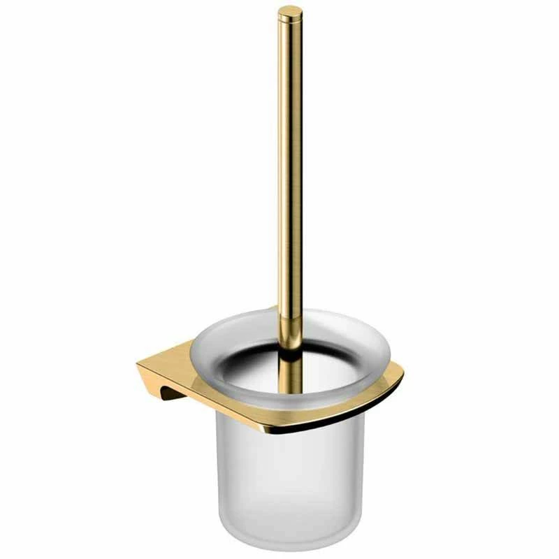 RAK Ceramics Petit Square Toilet Brush Holder - Brushed Gold - RAKPES9908G 1 RAK Ceramics Petit Square Toilet Brush Holder - Brushed Gold - RAKPES9908G